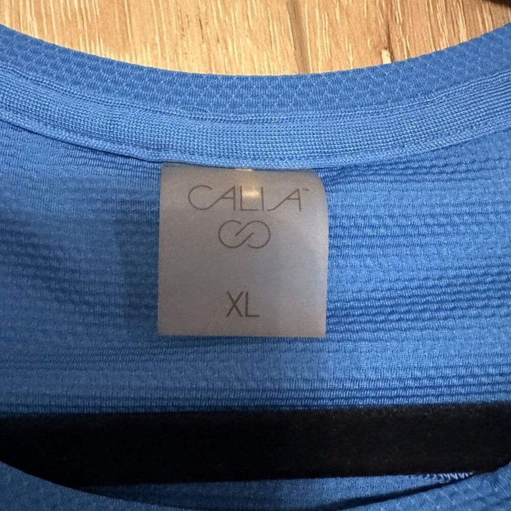 Women's Calia Renew Tee Activewear Short Sleeve Blue XL EUC!